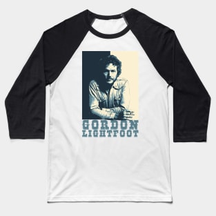 Retro Gordon Lightfoot Baseball T-Shirt